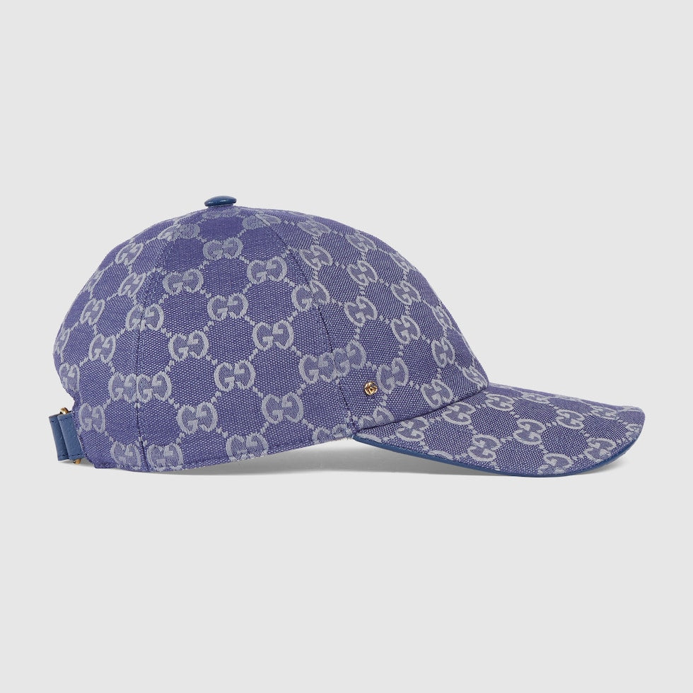 CASQUETTE EN TOILE GG Blue Grey