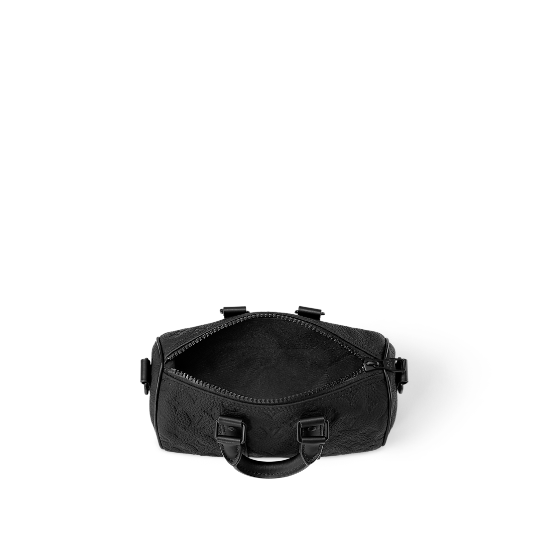 Sac Keepall Bandoulière 25 Black Cuir