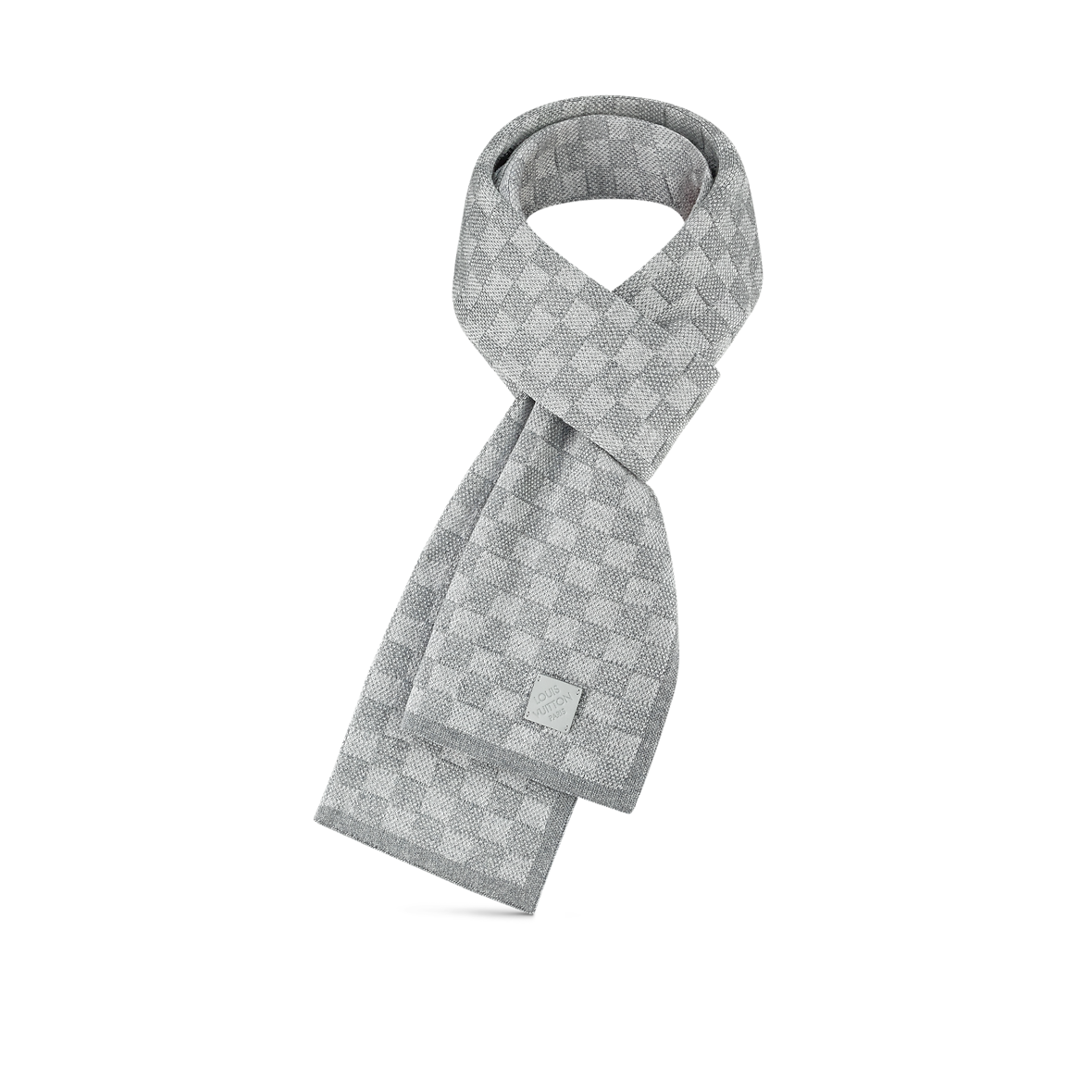 Bonnet et Écharpe Néo Petit Damier Grey