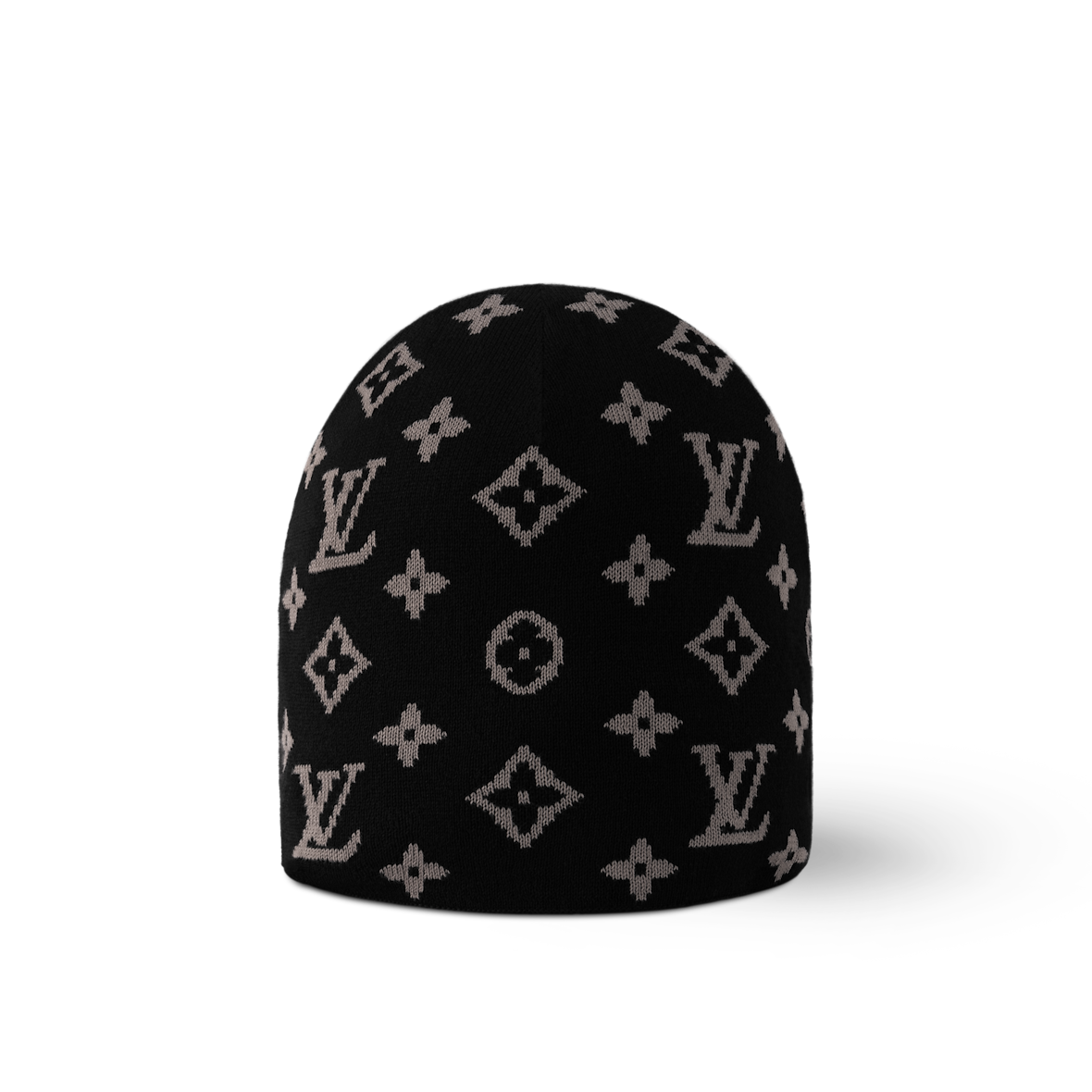 Bonnet et Écharpe LV Fit Monogram Black