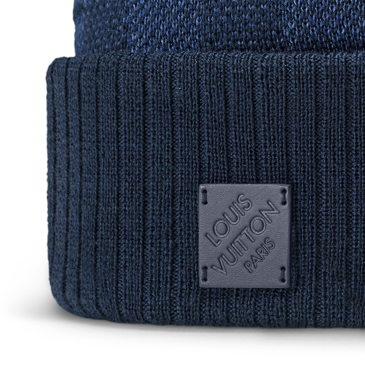 Bonnet et Écharpe Néo Petit Damier Blue Marine
