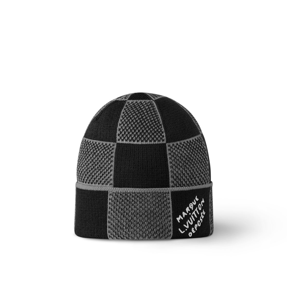 Bonnet et Écharpe Damier Heritage Black