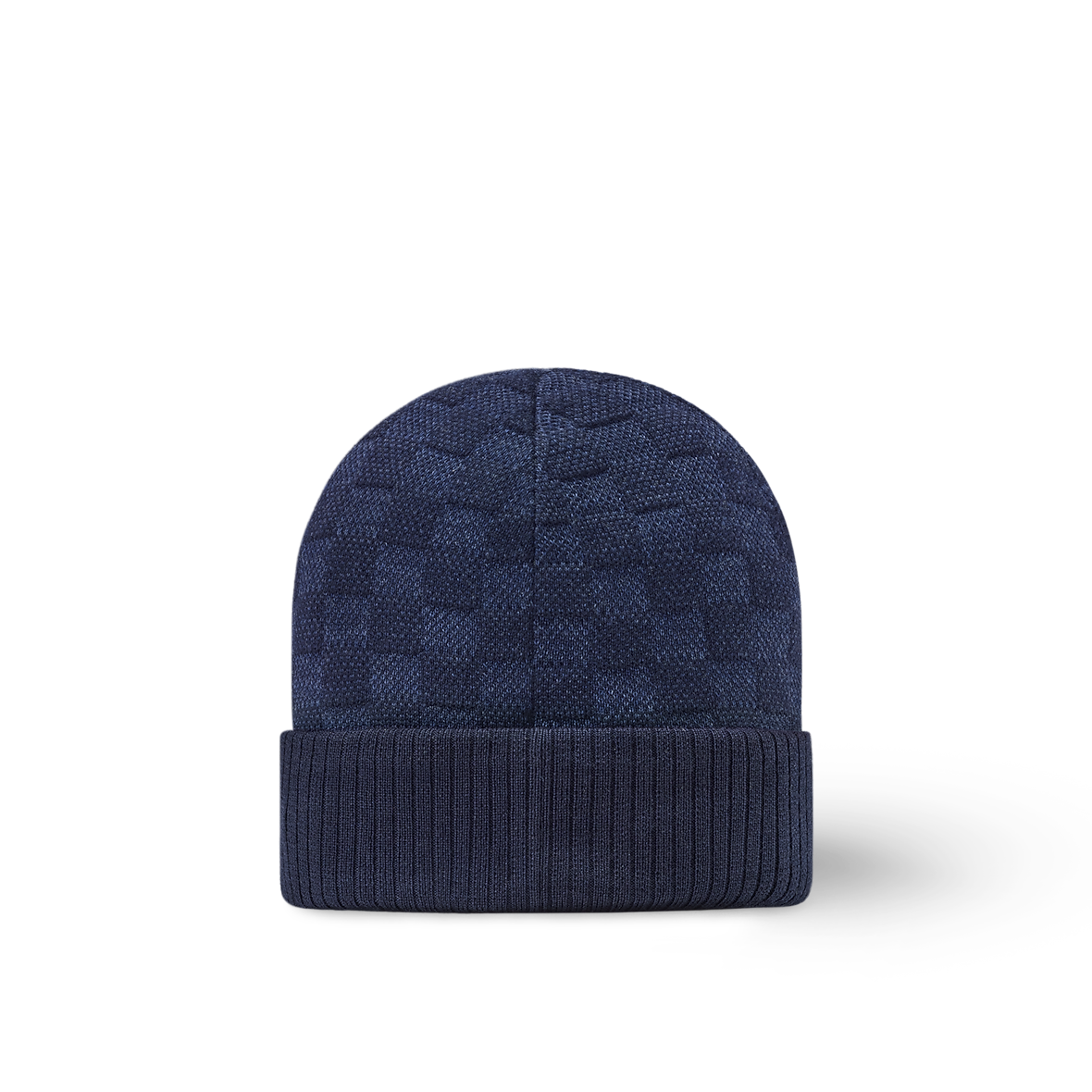 Bonnet et Écharpe Néo Petit Damier Blue Marine