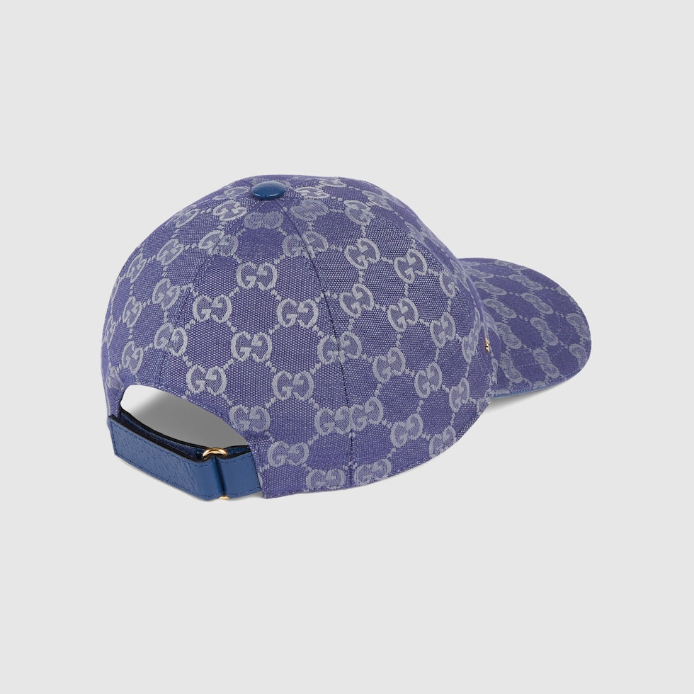 CASQUETTE EN TOILE GG Blue Grey