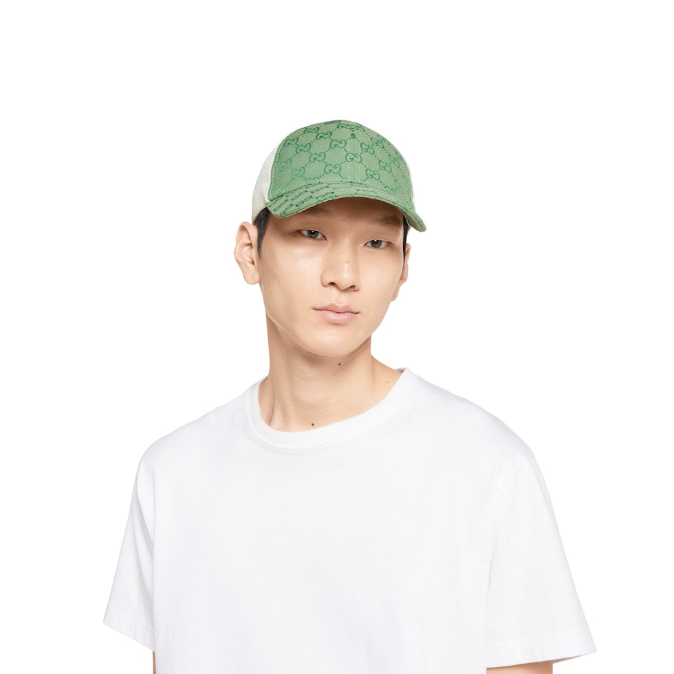CASQUETTE EN TOILE ORIGINAL GG Green White
