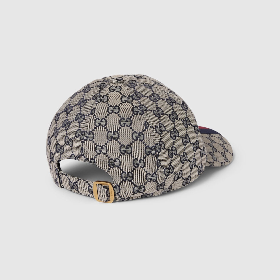 CASQUETTE DE BASE-BALL EN TOILE GG D'ORIGINE Beige Blue