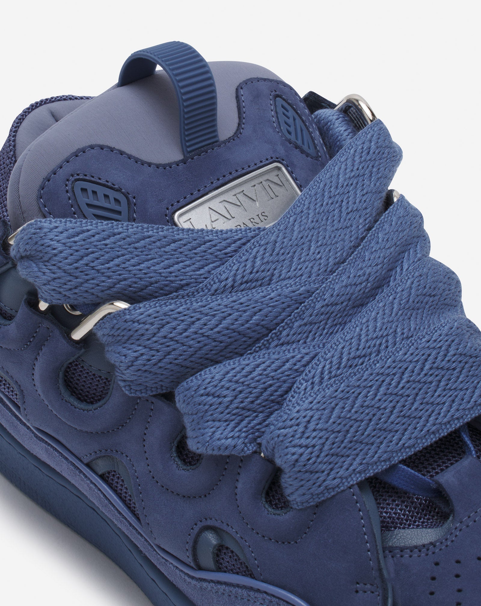 LANVIN LEATHER CURB Blue MARINE